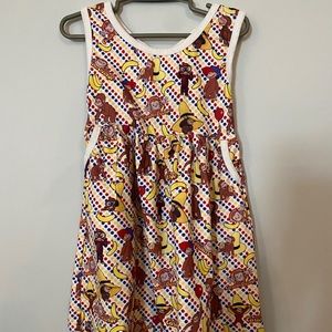 Curious George knee length boutique dress size 4T